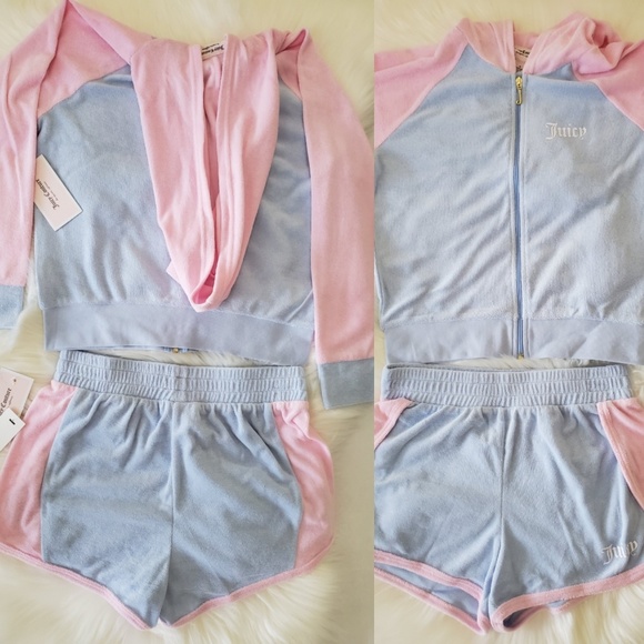 Juicy Couture Terry Cloth Tracksuit Short & Jacket - Picture 2 of 6